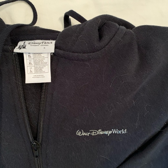 Disney Parks black zip-up hoodie in size L. - Picture 3 of 3